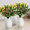 10 Bundles Artificial Flowers, Outdoor Gypsophila Baby's Breath Fake Flowers, UV Resistant Faux Plastic Greenery Shrubs Hanging Plants for Home Wedding Garden Porch Window Box Decoration 13"D x 3"W x 7"H
